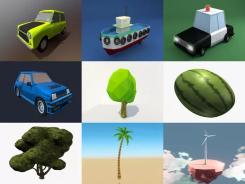10 Lowpoly Free OBJ 3D Models – Week 2020-41