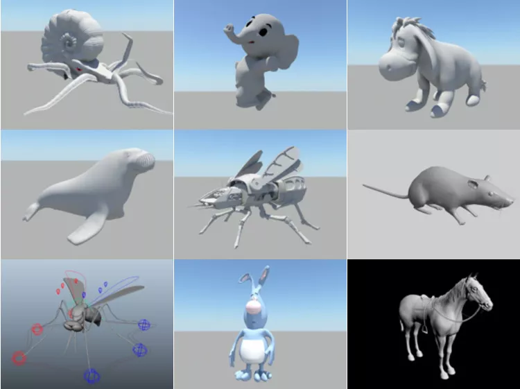 10 Lowpoly Maya Animal 3D Models – Day 14 Oct 2020