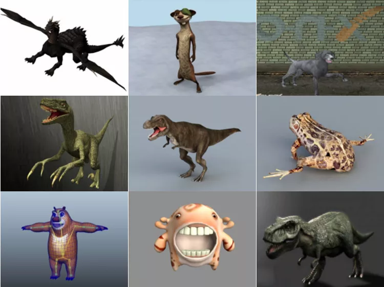 10 Maya Animal 3D Models – Day 14 Oct 2020