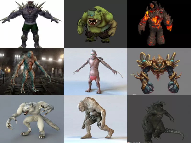 10 Monster 3D Models Character – Week 2020-44