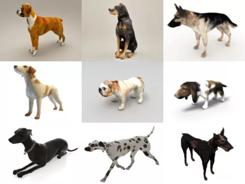 10 Realistic Dog Free 3D Models – Week 2020-41