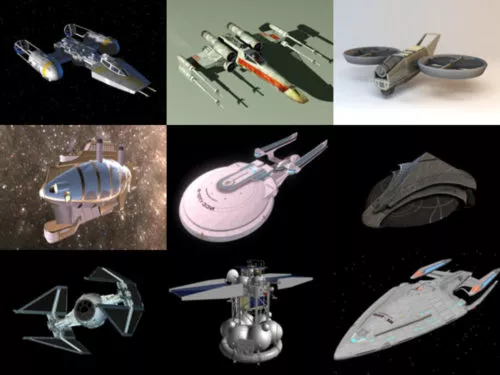 10 Sci-fi Aircraft Free OBJ 3D Models – Week 2020-40