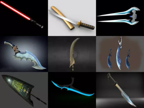 10 Sword Free OBJ 3D Models – Week 2020-41