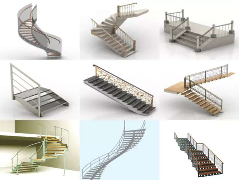 12 3ds Max Stair 3D Models – Day 18 Oct 2020