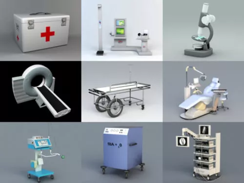 12 Hospital Equipment Free 3D Models – Week 2020-41