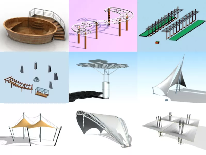 15 3ds Max Structure 3D Models – Day 16 Oct 2020