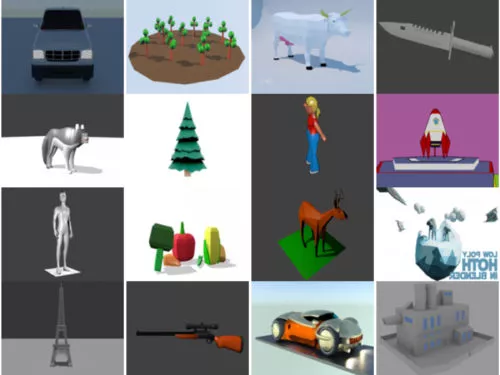 20 Lowpoly Free Blender 3D Models – Week 2020-40