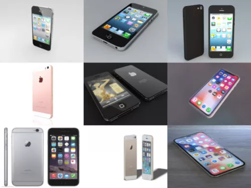 Download 10 iPhone Free OBJ 3D Models