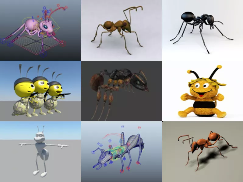 Top 10 Ant 3D Models Collection – Week 2020-44