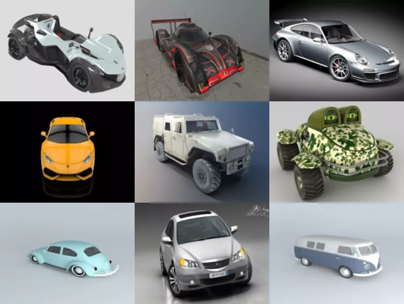 Top 10 Car OBJ 3D Models – Week 2020-42