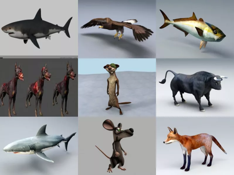 Top 10 Fbx Animal 3D Models – Day 25 Oct 2020