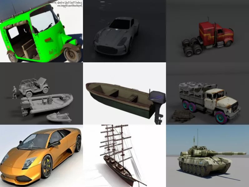 Top 10 Fbx Vehicle 3D Models – Day 25 Oct 2020