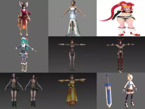 Top 10 Girl Free OBJ 3D Models – Week 2020-40