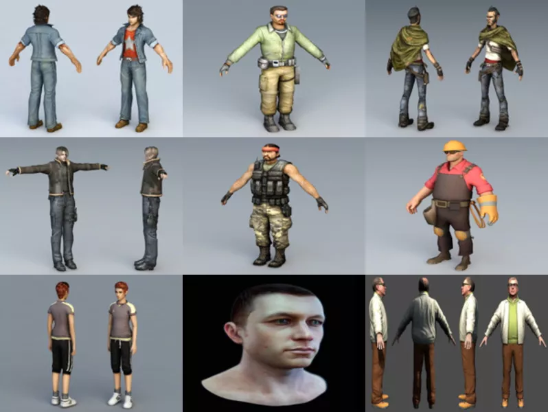 Top 10 Obj Man 3D Models – Day 21 Oct 2020