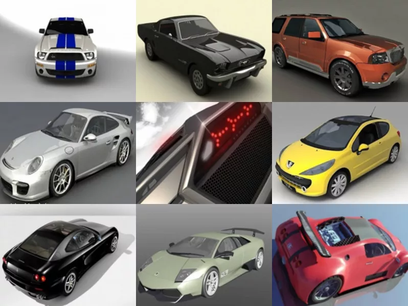 Top 10 Obj Sports Car 3D Models – Day 21 Oct 2020