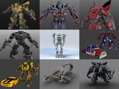 Top 10 Transformers Character Free 3D Models