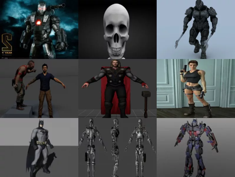 Top 12 Character 3D Models Collection – Week 2020-42