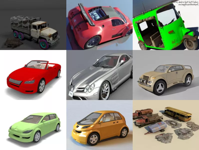 Top 12 Fbx Car 3D Models – Day 25 Oct 2020