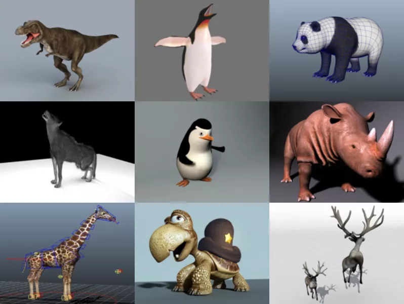 Top 12 Maya Animal 3D Models – Day 23 Oct 2020