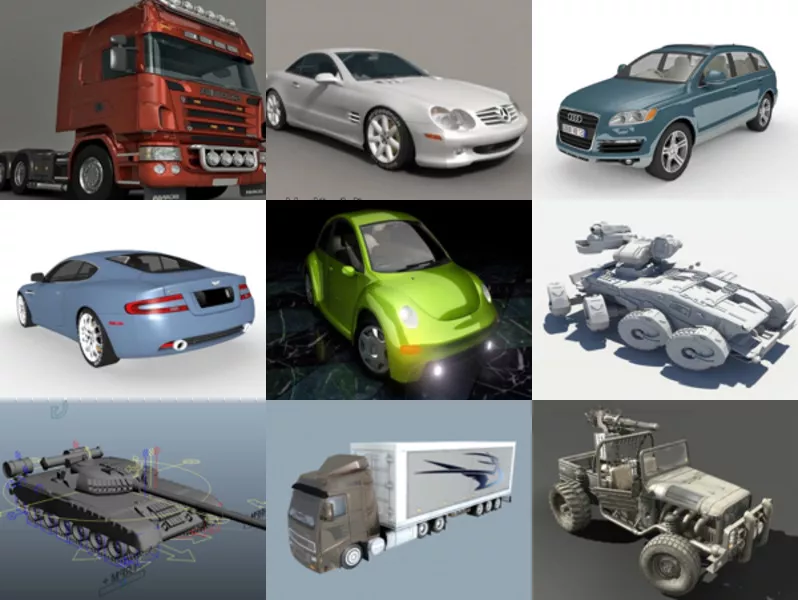 Top 12 Maya Vehicle 3D Models – Day 23 Oct 2020