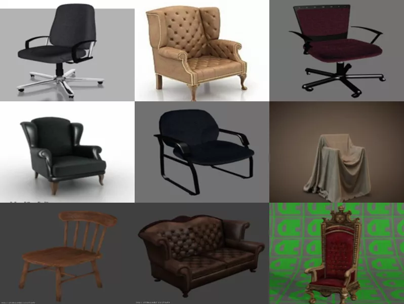 Top 12 Obj Chair 3D Models – Day 21 Oct 2020