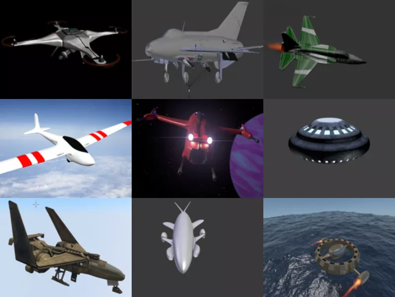 10 Blender Aircraft 3D Models – Week 2020-44
