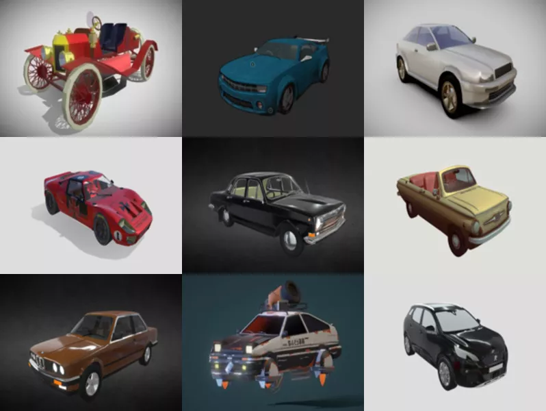 10 Blender Car 3D Models – Week 2020-44