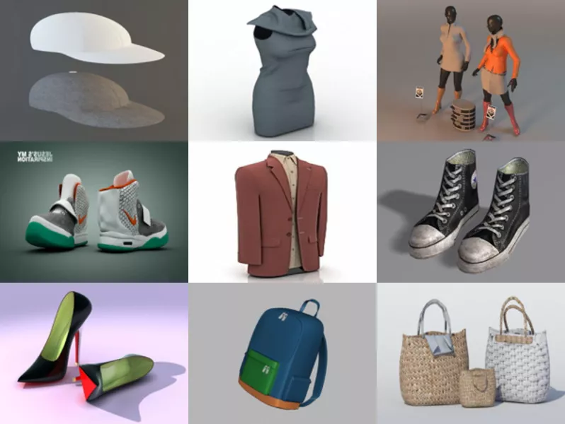 10 Fashion Free 3D Models Collection – Week 2020-46