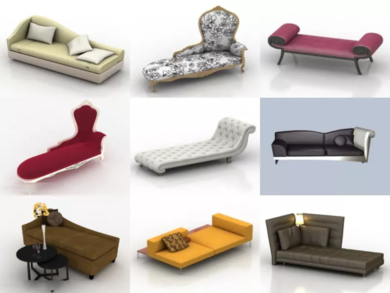 12 Lounge Chair Free 3D Models Collection – Week 2020-45