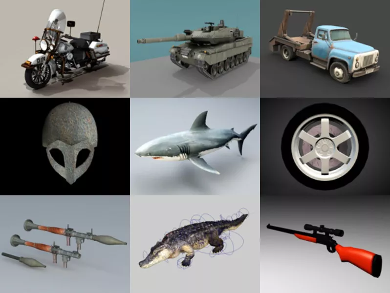 Top 12 FBX 3D Models – Week 2020-44