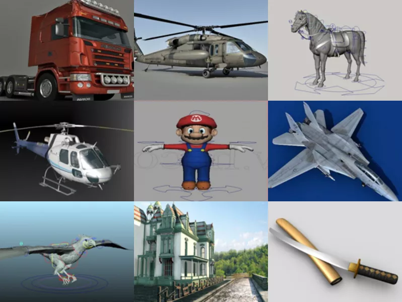 Top 12 Maya 3D Models – Week 2020-44