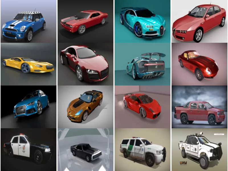 Top 20 High Quality Blender Car Free 3D Models: Sedan, Suv, Sports Car in Realistic Style