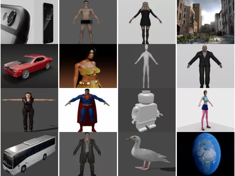 Top 30 Files Blender 3D Models 2021 for Free Download: Character, Phone, Building, Car, Animal…