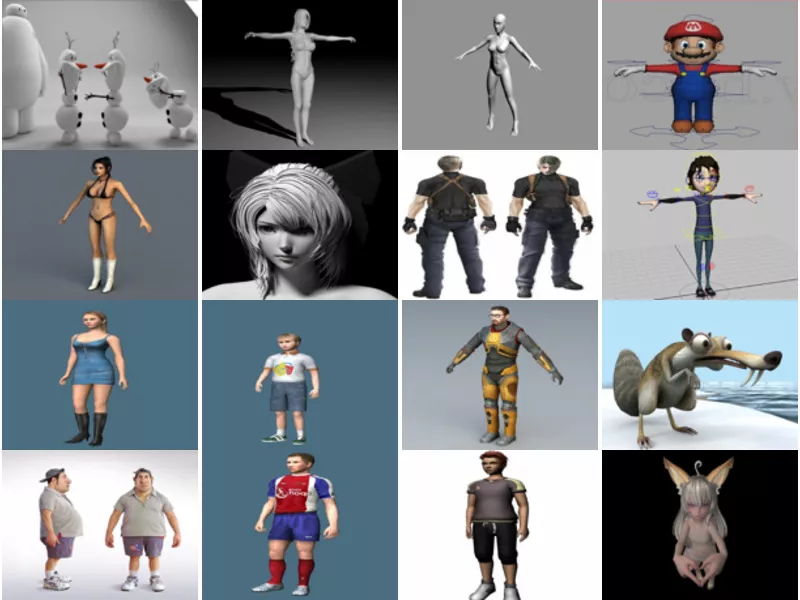 20 Most Viewed Maya Character Free 3D Models 2021: Female, Male, Anime, Cartoon, Teenage, Boy…