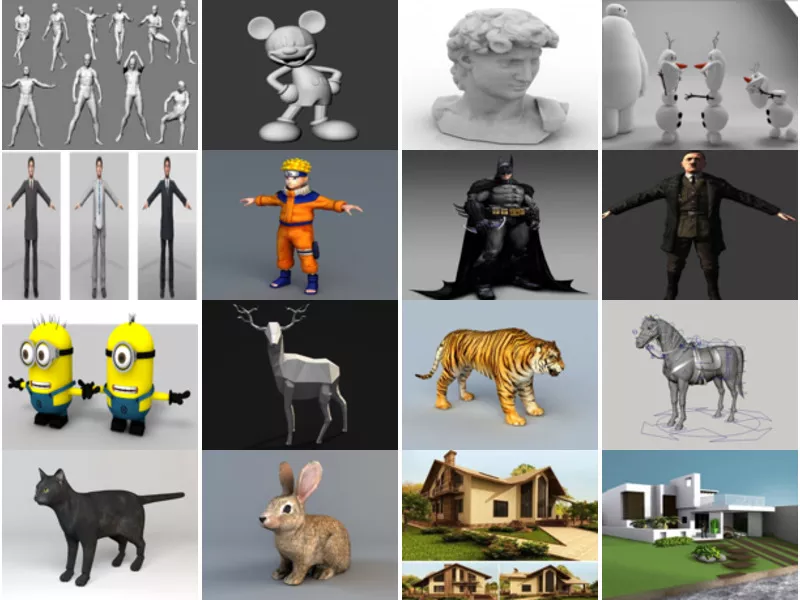 High Quality Free 3D Models Collection for Download - Open3dModel