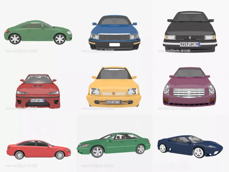 14 Free 3D Models Sedan Car: Antique Car, Vintage Car, Sedan with Audi, Bmw, Ford Brands