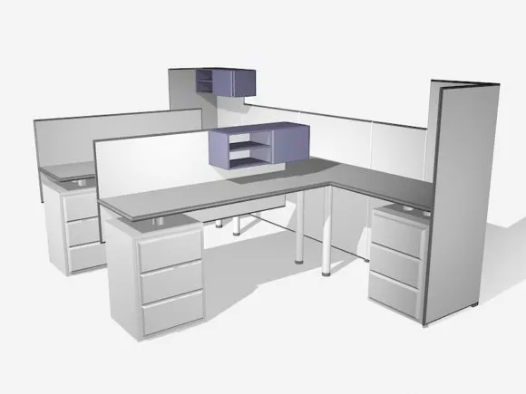 Bar Reception Desk With Bar Chair 3d model