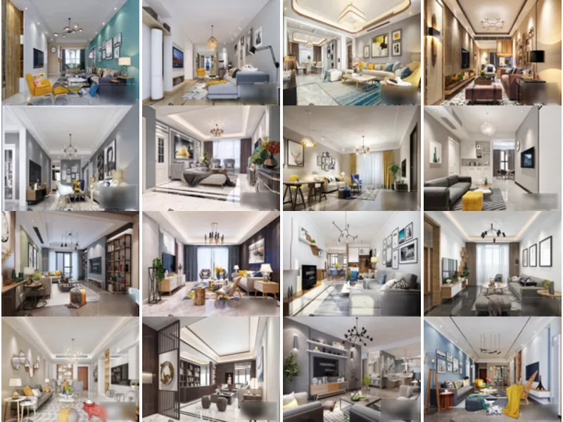 20 High Quality Living Room Interior Scene Free 3D Models 2022