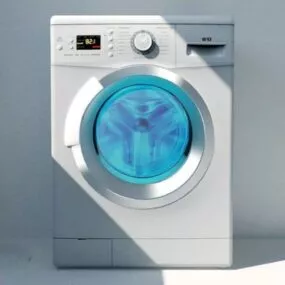 Medium Size Front Loading Washing Machine 3d model
