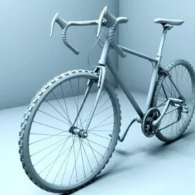 Racing Bicycle Fat Tire 3d model
