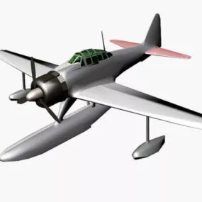 A6m2n Fighter Bomber Aircraft 3d model