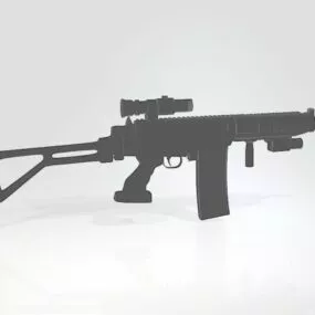 Ak308 Gun Rifle 3d model