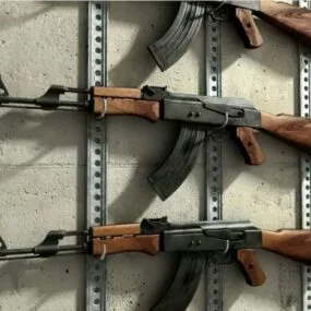 Ak47 Assault Rifle Pack 3d model