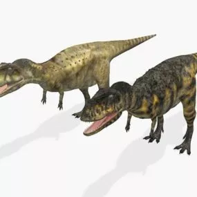 Abelisaurus Dinosaur Set 3d model