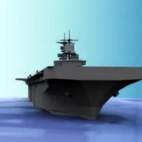 Low Poly Aircraft Carrier 3d model