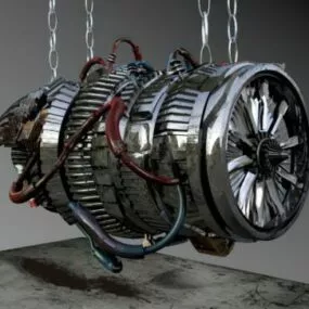 Aircraft Engine Module 3d model