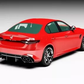 Super Car Alfa Romeo Giulia 3d model