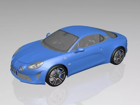 Alpine A110 Car 3d model Alpine A110 Car 3d model