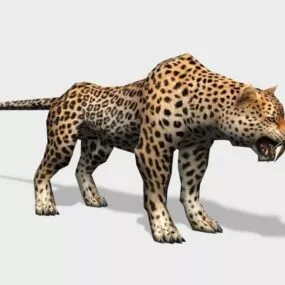 Amur Leopard 3d model