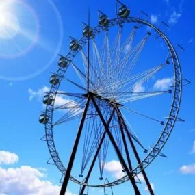 Ferris Wheel Structure 3d model